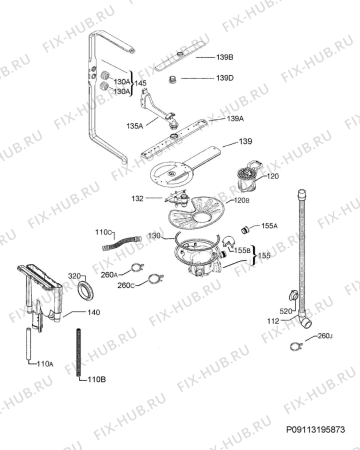 Взрыв-схема посудомоечной машины Frigidaire Gallery FGID2474QF3B - Схема узла Hydraulic System 272